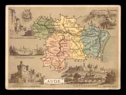 CHROMOS - DEPARTEMENT DE L'AUDE - FORMAT 8.4 X 11.3 CM - Other & Unclassified