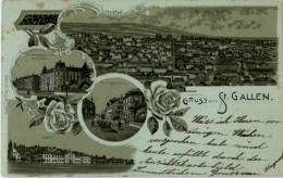 Gruss Aus St. Gallen - Litho - St. Gallen