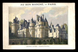 CHROMOS - AU BON MARCHE - CHATEAU D'USSE - FORMAT 14 X 9 CM - Au Bon Marché