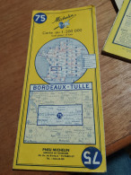 155 / CARTE MICHELIN / BORDEAUX - TULLE 1971 - Roadmaps