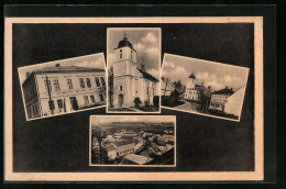 AK Charvaty, Kirche, Gebäudeansicht, Ortspartie  - República Checa