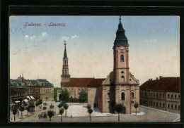 AK Losoncz, Strassenpartie Mit Kirche  - Slowakei
