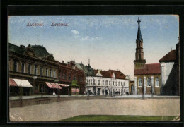 AK Losoncz, Strassenpartie Mit Kirche  - Eslovaquia