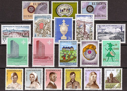 Luxembourg ,Luxemburg 1967 ,KOMPLETT,  Mi  746-764 Year , NEUF**. POSTFRISCH, - Annate Complete