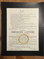 Theodore Lefevre Veuf Clara Castelein Docteur En Medicine St.-Vaast *1839 Meulebeke +1924 Menin Coucke Uitkerke - Todesanzeige