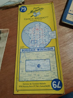 155 / CARTE MICHELIN / BORDEAUX - MONTAUBAN 1963 - Cartes Routières