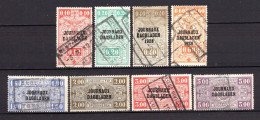 Belgique 1929,1931 Journaux Oblitérés N°3,4,19,20,26,27,28,30   0,30 €  (cote 3,10 €, 8 Valeurs) - Newspaper [JO]