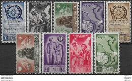 1946 Corpo Polacco Soccorso MNH Sass N. 18/26 - Other & Unclassified