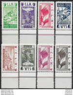 1944 Aosta C.L.N. 8v. MNH Sass. N. 9/16 - Andere & Zonder Classificatie