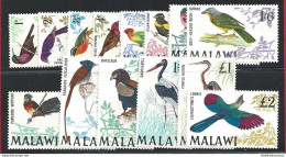 1968 MALAWI - Catalogo Yvert N. 92/105 - Serie Ordinaria - Uccelli 14 Valori - MNH** - Autres & Non Classés