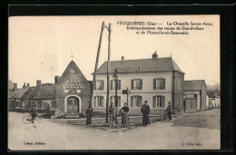 CPA Feuquières, La Chapelle Sainte-Anne, Embranchement Des Routes De Grandvilliers Et De Marseille-en-Beauvaisis  - Marseille-en-Beauvaisis