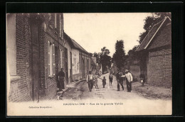 CPA Haudivillers, Rue De La Grande Vallée, Vue De La Rue  - Other & Unclassified