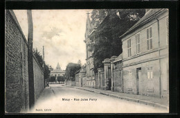 CPA Mouy, Rue Jules Ferry, Vue De La Rue  - Mouy