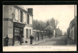 CPA Esches, Une Rue, Vue De La Rue  - Sonstige & Ohne Zuordnung