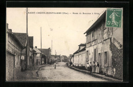 CPA Saint-Crépin-Ibouvillers, Route De Beauvais à Grisy  - Beauvais