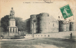 CPA Angers-Le Château Et La Statue Du Roi René-Timbre-16   L2877 - Angers