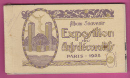 D75 - PARIS - ALBUM SOUVENIR - EXPOSITION DES ARTS DÉCORATIFS - 1925 - Carnet De 14 Cartes (carnet Incomplet) - Ausstellungen