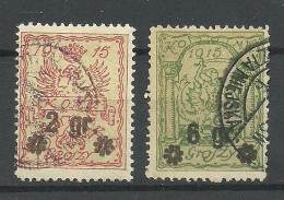 POLEN Poland 1916 Stadtpost Warschau Michel 9 - 10 O - Used Stamps