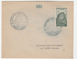Lettre Journée Du Timbre, Thiés / Sénégal, 1949 - Storia Postale