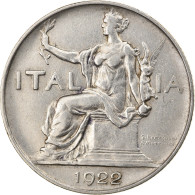 Monnaie, Italie, Vittorio Emanuele III, Lira, 1922, Rome, TB+, Nickel, KM:62 - 1900-1946 : Víctor Emmanuel III & Umberto II