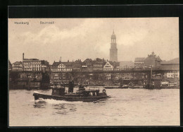 AK Hamburg-Neustadt, Baumwall Mit Blick Auf St. Michaelis  - Mitte