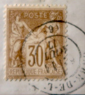 R1311/3044 - FRANCE - SAGE TYPE I N°69 (sur Fragment) - CàD GARE  11 AOÛT 1877 - 1876-1878 Sage (Typ I)