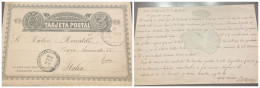 O) 1886 ECUADOR,  POSTAL STATIONERY 3 Centavos De Sucre,  CIRCULATED TO ITALY - Ecuador