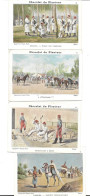 Chocolat Du Planteur - 4 Chromos- étendard, Zouaves école Des Tambours,Tlemcen, Prisonniers à Biribi - Sonstige & Ohne Zuordnung