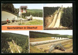 AK Oberhof, Sportstätten Mit Rennschlittenbahn  - Oberhof