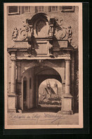 AK Schmalkalden /Th., Hofportal Im Schloss Wilhelmsburg  - Schmalkalden