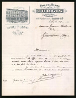 Facture Saint-Lô 1919, Toiles & Blanc, Turgis, J. Beauepaire Suc., Verkaufshaus In Der Rue Torteron 105  - Andere & Zonder Classificatie