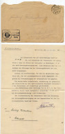 Germany 1929 Official Cover & Document; Melle - Finanzamt (Tax Office) To Ostenfelde; Motor Vehicle Tax Card Renewal - Lettres & Documents