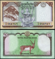 NEPAL 10 RUPEES - 2020 - Paper Unc - P.77b Banknote - Nepal