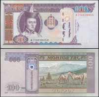 MONGOLIA 100 TUGRIK - 2008 - Paper Unc - P.65b Banknote - Mongolië