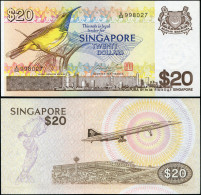 SINGAPORE 20 DOLLARS - ND (1979) - Paper Unc - P.12a Banknote - Singapore