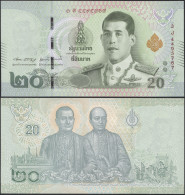 THAILAND 20 BAHT - ND (2020) - Paper Unc - P.135e Banknote - Thailand