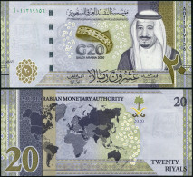 SAUDI ARABIA 20 RIYALS - 2020 - Paper Unc - P.NL Banknote - G20 Summit - Arabie Saoudite