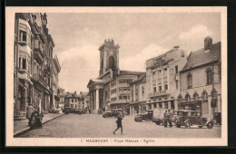 CPA Maubeuge, Place Mabuse, Eglise  - Maubeuge