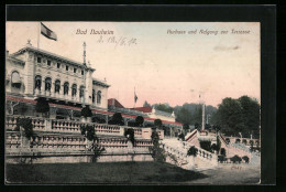 AK Bad Nauheim, Kurhaus Und Aufgang Zur Terrasse  - Bad Nauheim