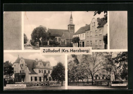 AK Züllsdorf, Försterei Kleinesee, Kinderheim Jenny Marx, Dorfplatz  - Autres & Non Classés