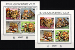 Obervolta WWF 957-960 A+B Postfrisch Als Kleinbögen, Gepard #JV299 - Burkina Faso (1984-...)