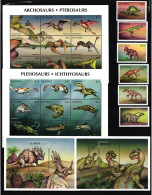 Guyana 6109-6132 + Block 559-560 Postfrisch Prähistorische Tiere #JV273 - Guyana (1966-...)