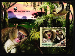 Guinea-Bissau WWF Block 1163 Postfrisch Affen #JV284 - Guinée-Bissau