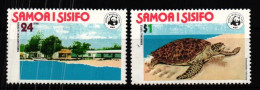 Samoa WWF 370-371 Postfrisch Schildkröten #JV343 - Andere & Zonder Classificatie