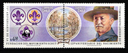 Chile 986-987 Postfrisch Als Waag. Paar, Pfadfinder #JV331 - Cile
