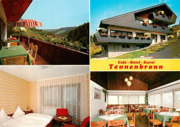 73941837 Tennenbronn Cafe Hotel Garni Tennenbronn Balkon Gaestezimmer Gastraum - Schramberg