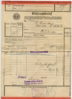 Germany 1928 Deutsche Reichsbahn-Gesellschaft Eilfrachtbrief (Express Waybill); Einbeck To Bruchmühlen - Briefe U. Dokumente