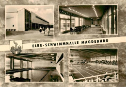 73900610 Magdeburg Elbe Schwimmhalle Teilansichten Magdeburg - Maagdenburg