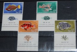 ISRAEL 1963, Fish, Fishes, Animals, Fauna, Mi #291-4 MNH** - Pesci