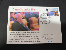 30-4-2024 (3 Z 26) GAZA WAr - Palestinian President Abbas Attend World Economic Forum In Riyadh Appeal To USA - Militaria